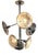 Esperia Chandelier in Chrome and Murano Glass, 1970s For Sale