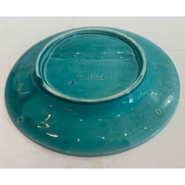 Late 19th Century French Majolica Asparagus Plate by Luneville For Sale - Image 11 of 11