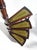 Victorian Wooden Library Stairs in Green Leather, 1940s For Sale - Image 6 of 11