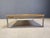 Wood Post Modern Coffee Table with Cork and Glass, 1980s For Sale - Image 7 of 11