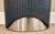 Studio A Home Studio a Home Modern Woven Gray Leather Oval Milan Pedestal For Sale - Image 4 of 4