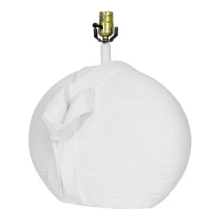 Mid Century Draped Plaster Table Lamp For Sale