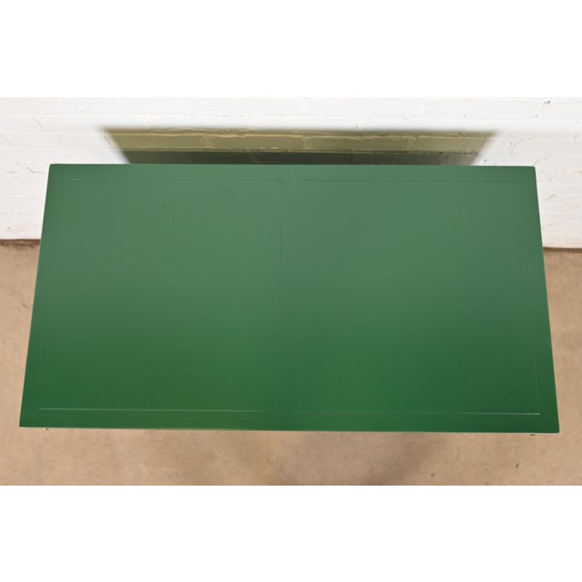 Michael Taylor for Baker Far East Collection Green Lacquered Chest of Drawers, Newly Refinished For Sale - Image 9 of 12