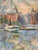 Arvidsson, Waterfront Cityscape, 1950s, Oil Painting on Panel, Framed For Sale - Image 13 of 15