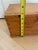 1940s Small Rustic Vintage Dovetail Joinery Desk Dresser Top Wooden Travel Trunk Chest For Sale - Image 5 of 12
