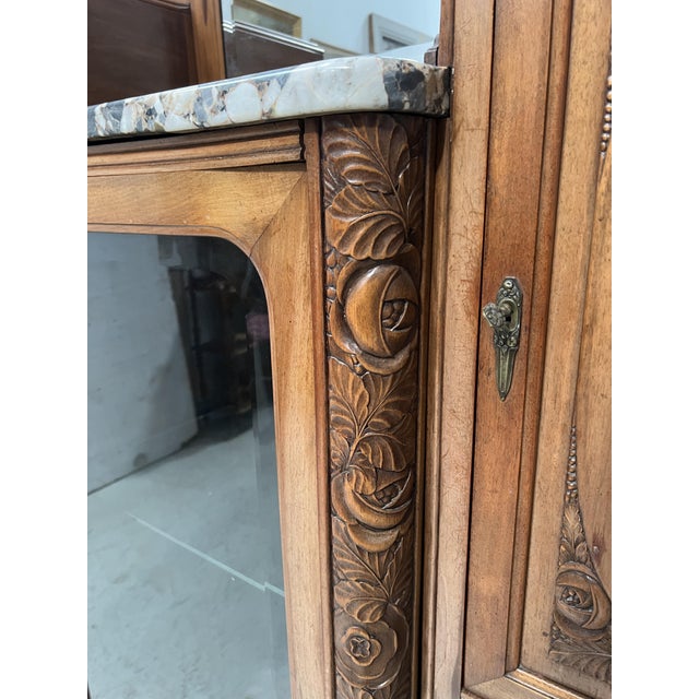 Wood Art Deco Sideboard in Walnut, 1930s For Sale - Image 7 of 17
