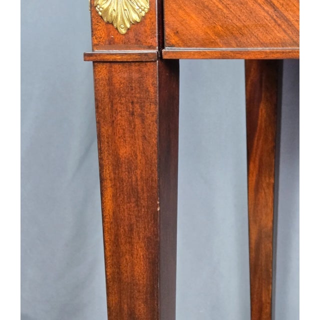 Mahogany & Brass Writing Desk, Althrop by Theodore Alexander For Sale - Image 12 of 18