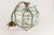 Mid-Century Italian Geometric Beveled Glass & Brass Pendant For Sale - Image 9 of 18