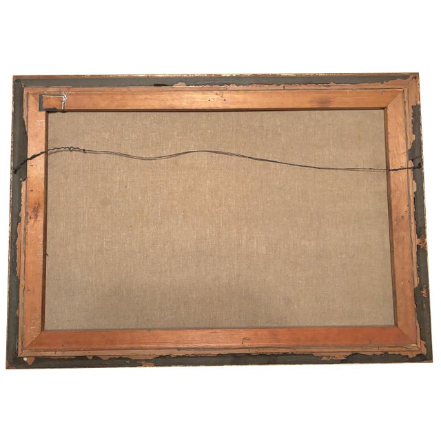 1940s 1940s Carolus Verhaeren Signed Ship Painting For Sale - Image 5 of 6