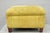 Traditional Vintage Traditional Mahogany Leg Green Upholstered Footstool Ottoman For Sale - Image 3 of 14