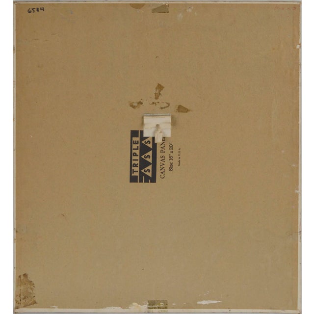 Mid Century Fauvist Portrait of a Girl by Mary Sheppard For Sale - Image 4 of 4