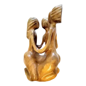 1970s Organic Modern Figurative Wood Sculpture