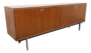 Vintage Sideboard in Rosewood and Chrome-Plated Metal by Alain Richard, 1960s