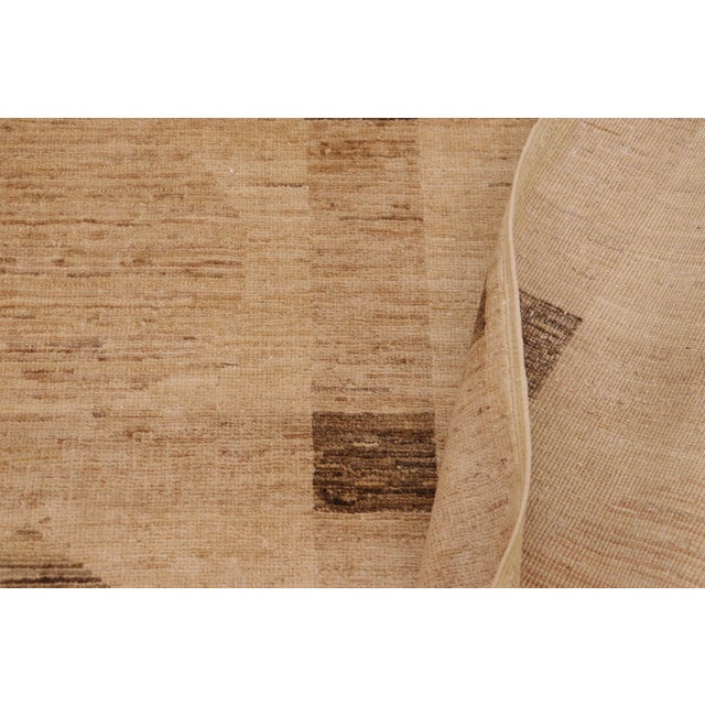 Tan Bohemian Gabbeh Tan/Brown Wool Rug - 8'11'' X 11'6'' For Sale - Image 8 of 10