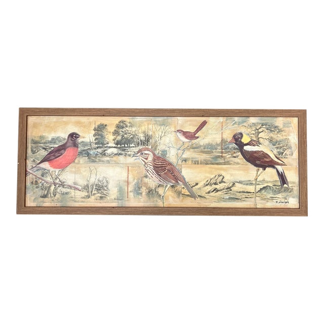 Contemporary Original Painting / Collage by Stephen Heigh “Land & Sea” For Sale