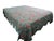 Farmhouse Jadeite Feedsack Yo Yo Quilt Trellis Pattern Floral Diamond Edges Queen Handmade 1930's For Sale - Image 3 of 17
