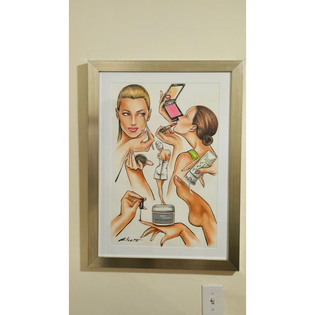 Late 20th Century “Joey New York” Mixed Media on Paper Signed Alvaro For Sale - Image 15 of 15