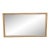 White Furniture Mid Century Modern Bisque Maple Large Wall Mirror For Sale