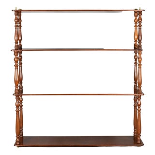 Napoleon III French Mahogany Wall Shelf Étagère, 19th Century For Sale