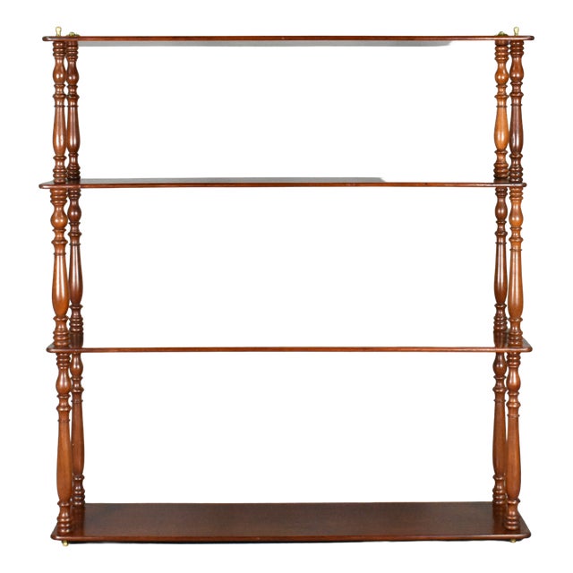 Napoleon III French Mahogany Wall Shelf Étagère, 19th Century For Sale