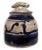 John Glick Ceramic Stoneware Blue Covered Vessel Signed and Stamped For Sale - Image 4 of 9