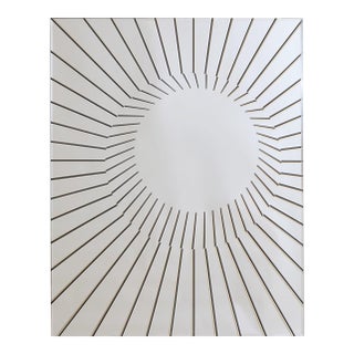 Vintage Italian Sunbeam Wall Mirror by Rimadesio For Sale