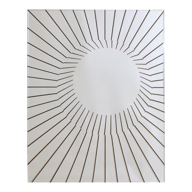 Vintage Italian Sunbeam Wall Mirror by Rimadesio For Sale