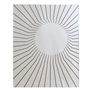 Vintage Italian Sunbeam Wall Mirror by Rimadesio