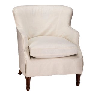 Mid 20th Century Slipcovered Accent Chair For Sale
