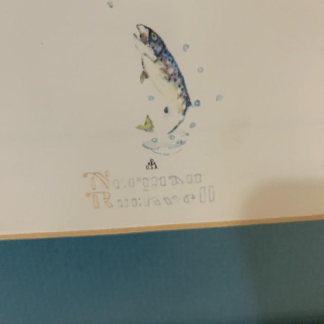 American Norman Rockwell Licensed Framed Print "Me and My Pal: Fishing Raft" Framed 70s Reproduction For Sale - Image 3 of 4