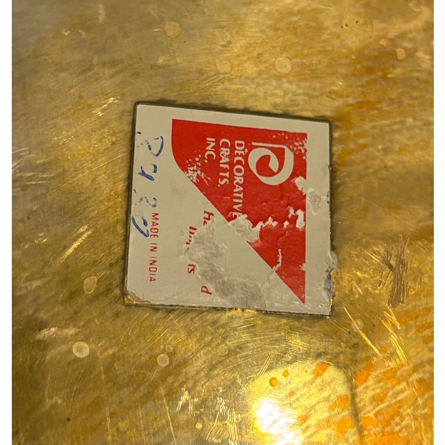 Hollywood Regency Decorative Crafts Inc Brass Shell Tray For Sale - Image 3 of 4