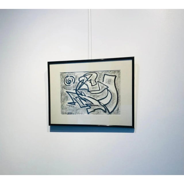 Work on paper Black plastic frame with glass pane 31,5 x 41 x 2 cm This piece is attributed to the mentioned...