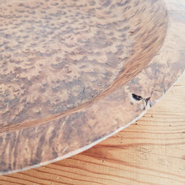 Large North African Wooden Thuya Burl Dough Bowl, 1970s For Sale - Image 17 of 18
