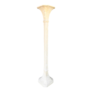 Art Deco Style Faux Stone Plaster Torchiere From 80's