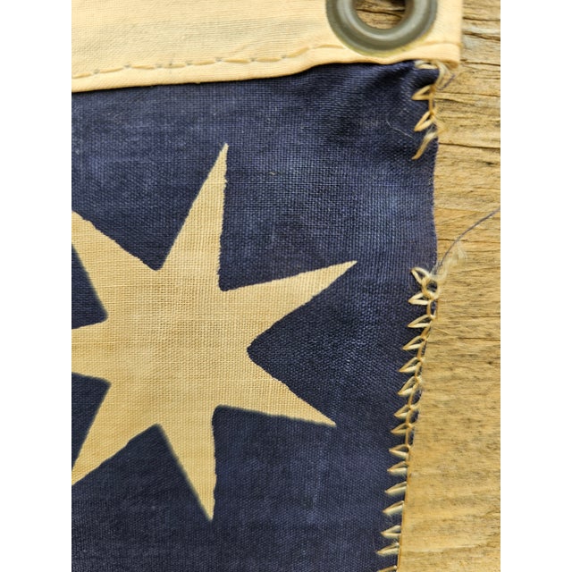 Vintage Bennington 76 Flag Bicentennial Americana Patriotic Folk Art Banner 36 X 24 For Sale - Image 10 of 13