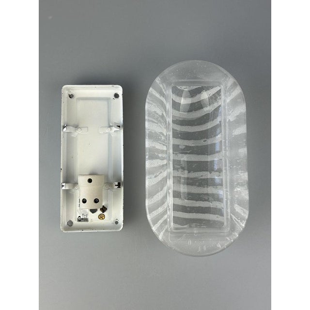 Space Age Wall Lamp in Glass and Metal from Peill & Putzler, Germany, 1960s For Sale - Image 13 of 18