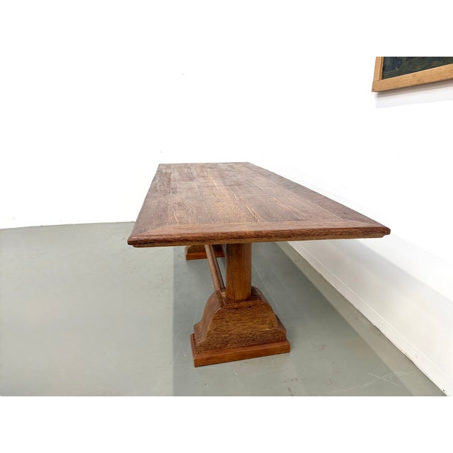 Wood Brutalist Table in Palm Wood, 1950s For Sale - Image 7 of 18