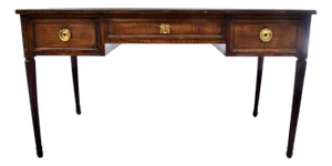 Louis XVI Leather Top Writing Desk Cassard Et Cie, Paris
