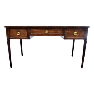 Louis XVI Style Leather Writing Desk by Cassard Et Cie, Paris, 1920s For Sale