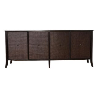 Barbara Barry for McGuire Rattan Oak Raffia Sideboard Buffet For Sale