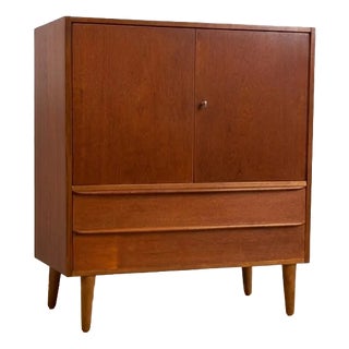 Danish Teak Cabinet with Doors and Drawers, 1960s For Sale