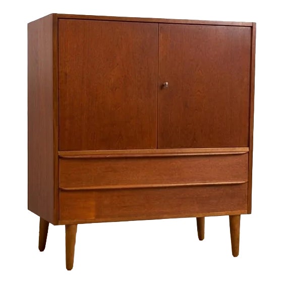 Danish Teak Cabinet with Doors and Drawers, 1960s For Sale