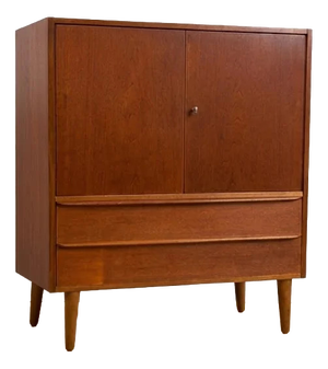 Danish Teak Cabinet with Doors and Drawers, 1960s