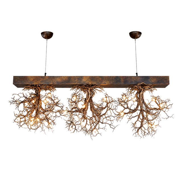 Linear Pendant Light by Frankie Cesare For Sale