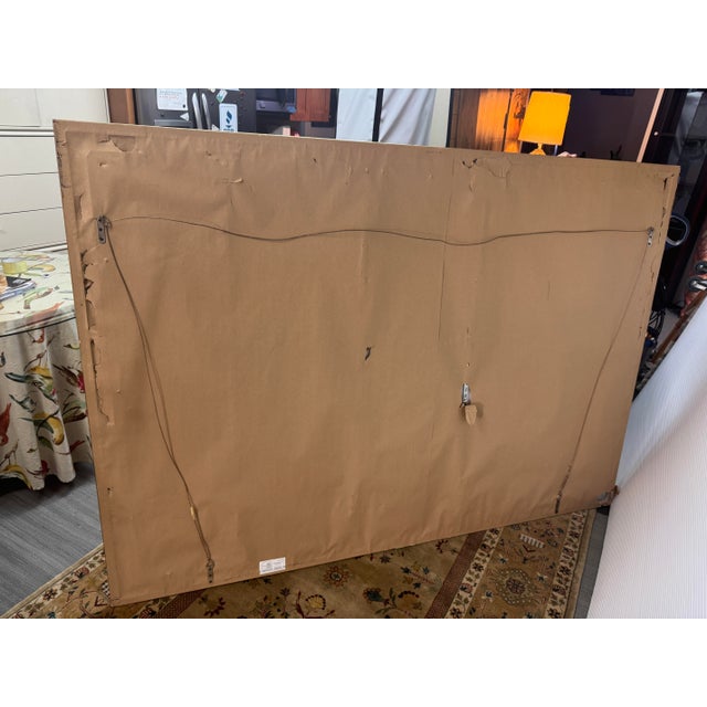 Mid Century Japanese Panels Inset in Frame For Sale - Image 12 of 12