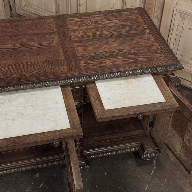 19th Century French Renaissance Hunt Buffet ~ Credenza For Sale - Image 18 of 18