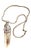 Sterling Silver Vintage Quartz and Amethyst Pendant Necklace For Sale