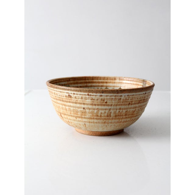 Vintage Handmade Studio Pottery Bowl For Sale - Image 13 of 15