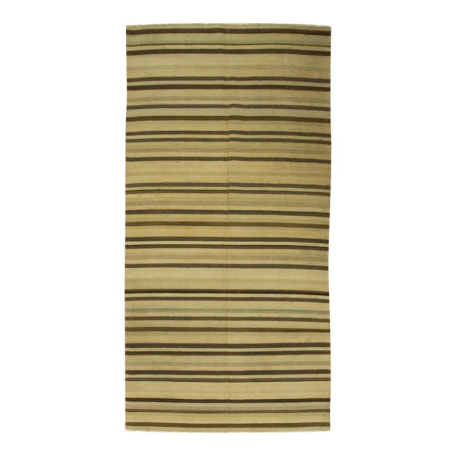 Vintage Turkish Kilim Rug - 4'9 × 9'9 For Sale