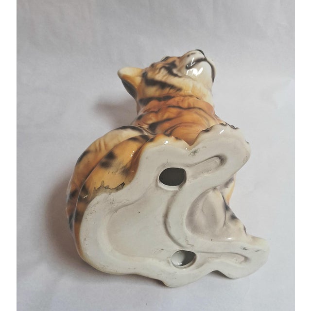 1970s Italian Artist, Sculpture of a Tiger Cub, 1970s, Ceramic For Sale - Image 5 of 7